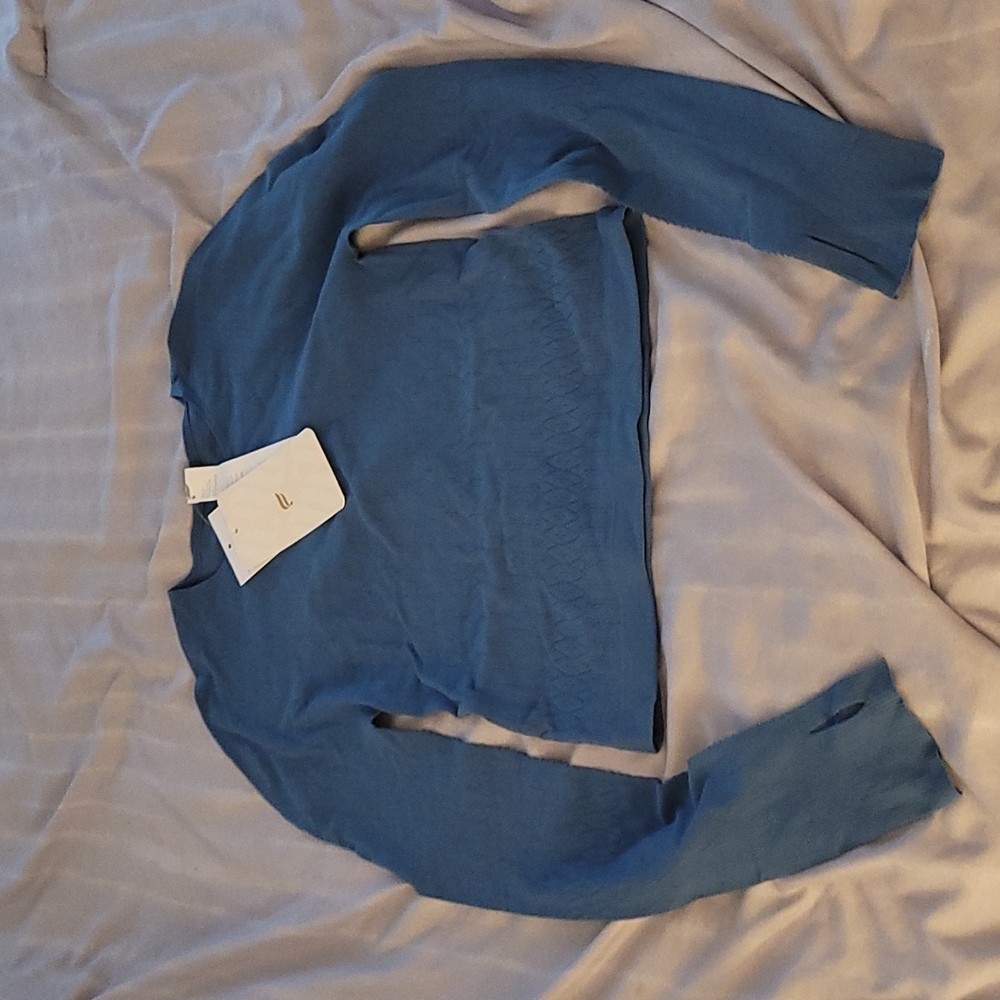 Fabletics Longsleve Top, Color Blue, Size Small.